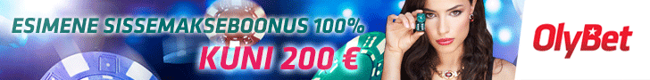 OlyBet Kasiinos 10 eurot tasuta raha