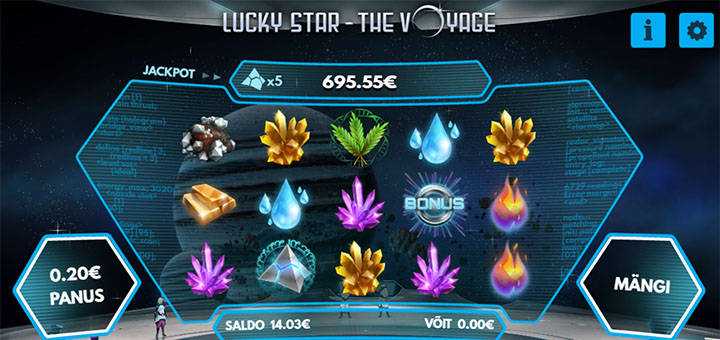 Lucky Star The Voyage - Garanteeritud pärisraha võit kõigile mängu avajatele