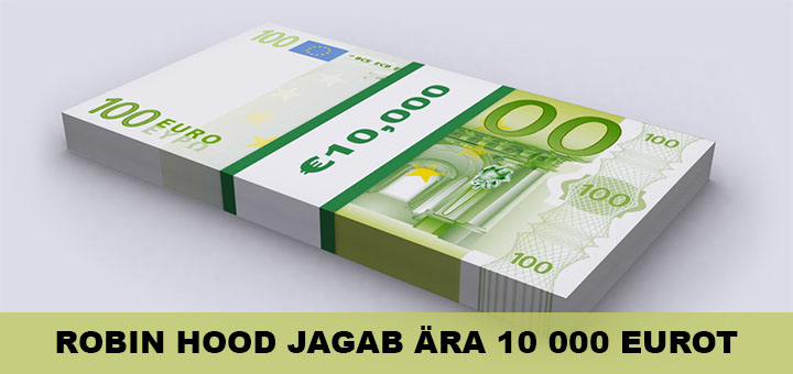 Robin Hood jagab Unibet kasiinos ära 10 000 eurot