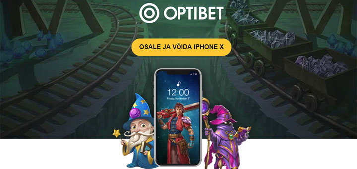 Täida Optibet kasiinos lihtsaid ülesandeid ja võida iPhone X