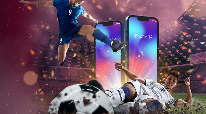 Jalgpalli MM 2022 slotiturniir Kingswin kasiinos - võida iPhone 14, €1000 ja tasuta spinne