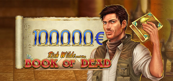 Optibet kasiinos võideti just €100 000 mängus Book of Dead
