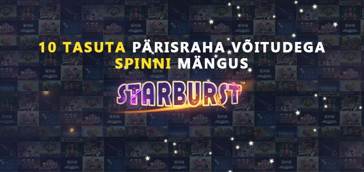Chanz kasiinos uuele liitujale tasuta spinnid mängus Starburst