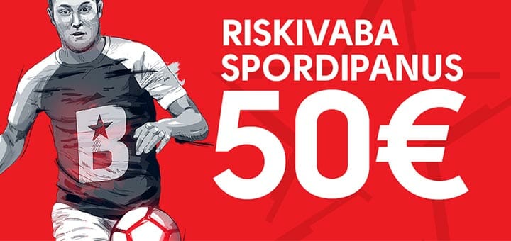 Olybet Eesti 2-päevane eripakkumine - uuele liitujale €50 riskivaba spordipanus