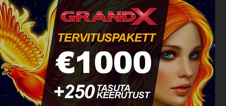 GrandX Online Casino boonus