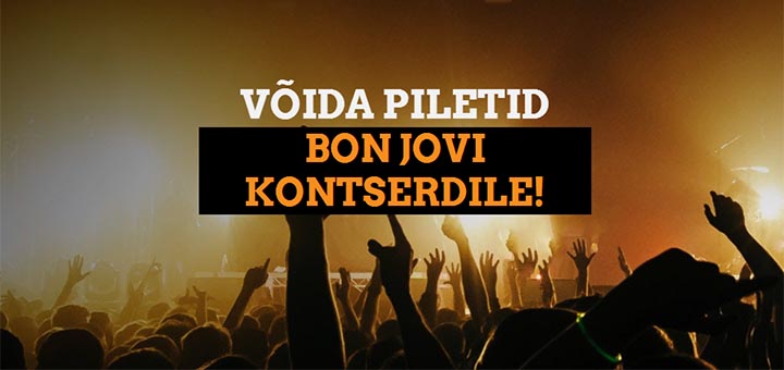 Võida piletid Bon Jovi Eesti kontserdile - Coolbet loosib välja 14 tasuta piletit