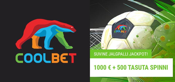 Suvine jalgpalli Jackpot Coolbet'is - auhinnafondis €1000 + 500 tasuta spinni