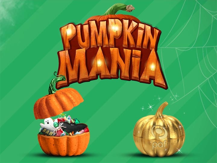 Pumpkin Mania pakkumised - tasuta spinnid, boonused jpm.