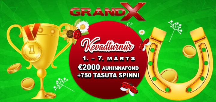 GrandX kasiino kevadturniir 2020