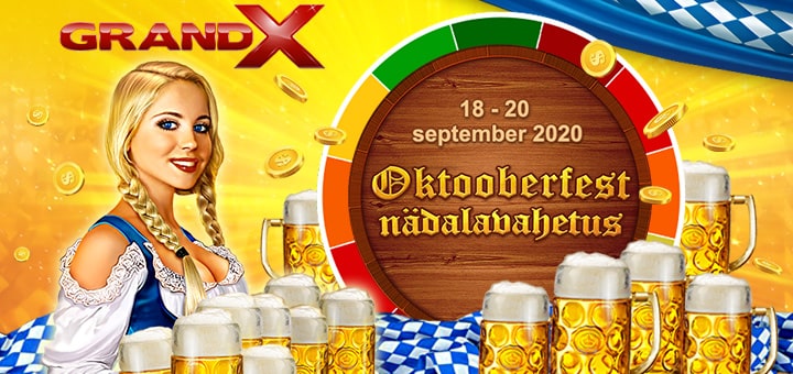 Oktoberfest 2020 pakkumised GrandX kasiinos