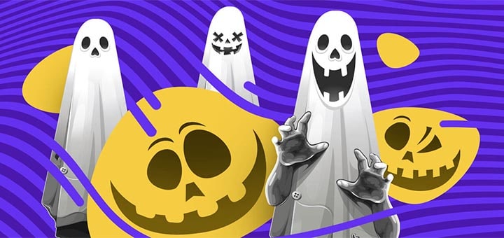 Slots.io kasiino Halloweeni tondipüüdmise kampaania - saa tasuta spinne ja pärisraha