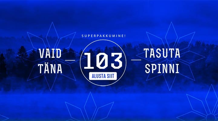 Eesti Vabariigi 103. aastapäeva tasuta spinnid GrandX kasiinos