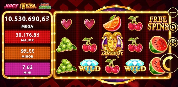 Juicy Joker Mega Moolah jackpot slot
