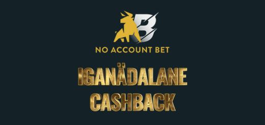 No Account Bet iganädalane slotimängude cashback