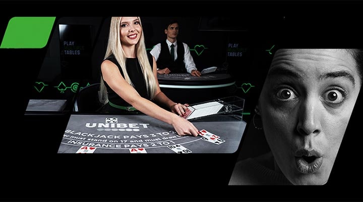 Teeni Unibet live kasiinos Blackjacki mängides Jalka EM'i ennustuseks tasuta panuseid