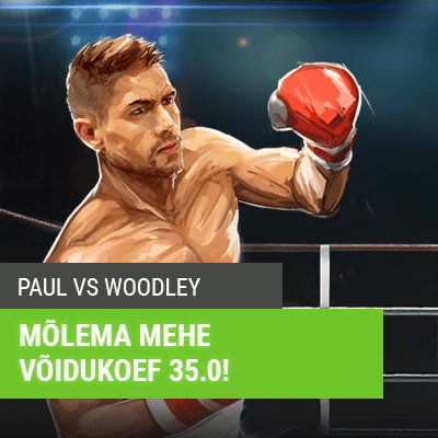 Panusta Paul vs Woodley poksimatšile superkoefiga 35.00