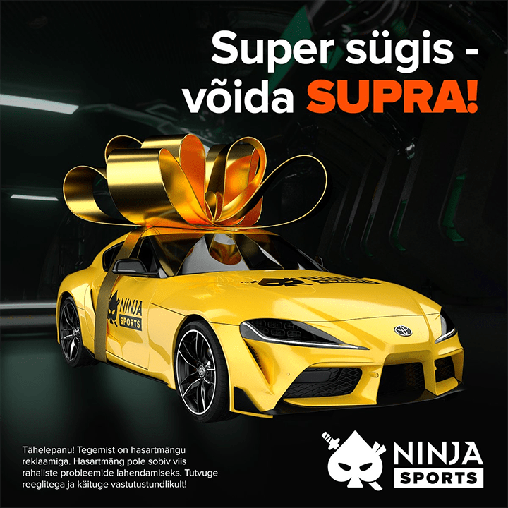 Võida Ninja kasiinos mängides Toyota Supra