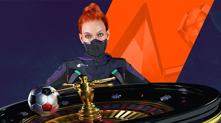 Võta Ninja Casino live kasiino ja spordiennustuse eripakkumisega €5 tasuta boonusraha