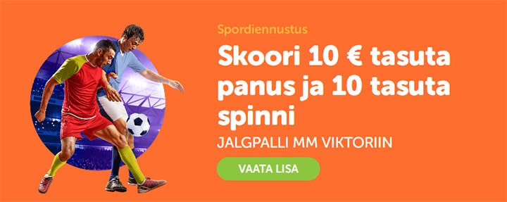 Võta €10 tasuta panus + 10 tasuta spinni mängus Spinions Game Day