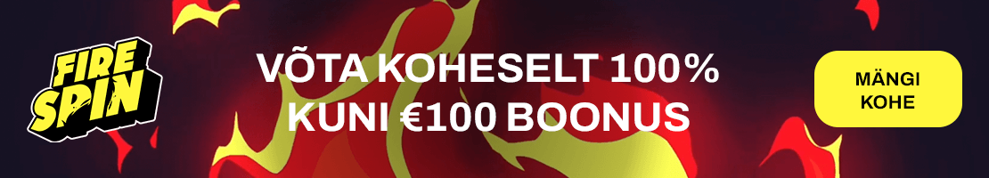 Firespin kasiino - võta koheselt kuni €100 boonus