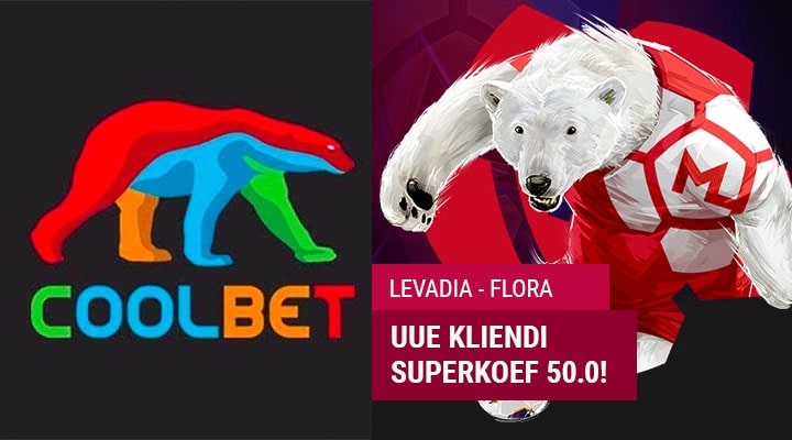 Coolbet - Premium Liiga FCI Levadia vs FC Flora superkoefitsient