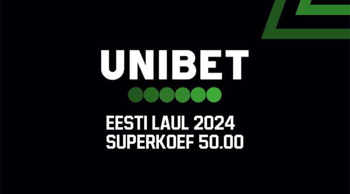 Eesti Laul 2024 superkoefitsient Unibetis - 5MIINUST ja Puuluup võidavad ja lähevad Eurovisioonile